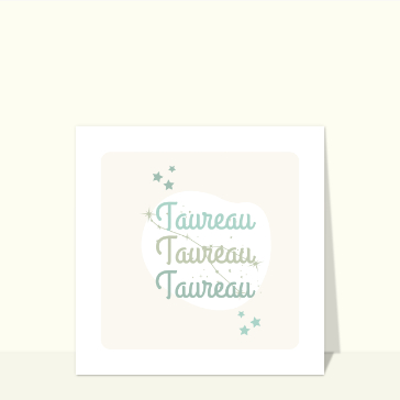 Taureau couleurs pastel