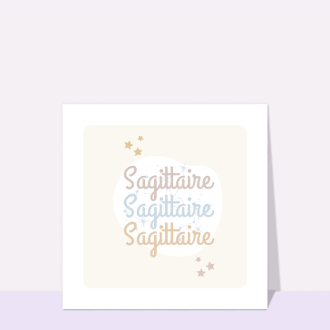 Sagittaire couleurs pastel