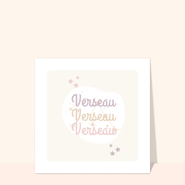 Verseau couleurs pastel