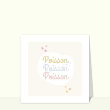 Poissons couleurs pastel