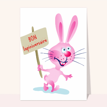 Le lapin du bon anniversaire