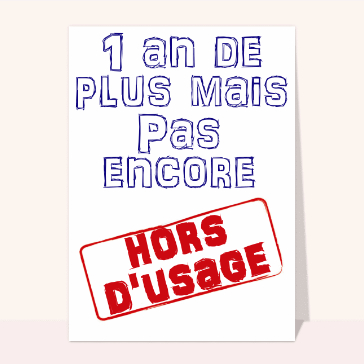 Pas encore hors d'usage