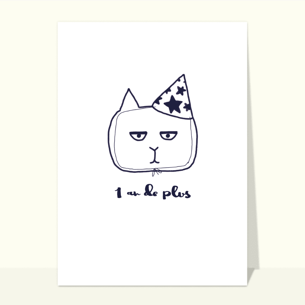 Carte 1 An De Plus Chat Grognon Envoyer Une Vraie Carte Anniversaire Humour Des 0 99 Merci Facteur Carte 1 An De Plus Chat Grognon Envoyer Une Vraie Carte Anniversaire Humour Des 0 99 Merci Facteur