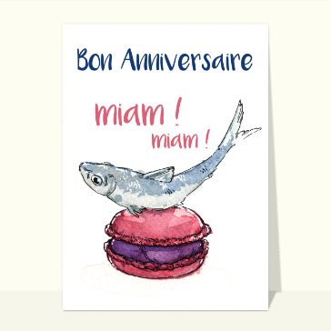Macaron framboise-sardine