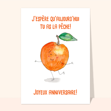 Carte Garde la pêche pour ton anniversaire