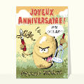 Cartes anniversaire humour pour votre texte