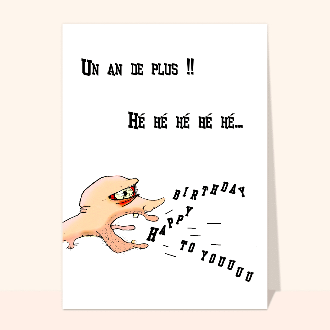 Carte Humour Anniversaire FSSDAS Carte D'anniversaire Amusante Pour  Meilleur Ami Et Carte Anniversaire Gratuite à Imprimer, image size:1050x1050