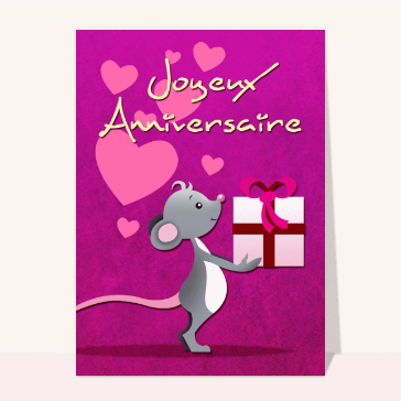 Petite souris et cadeau