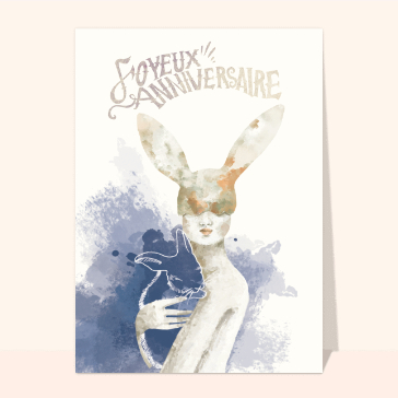 Joyeux anniversaire fan de lapin