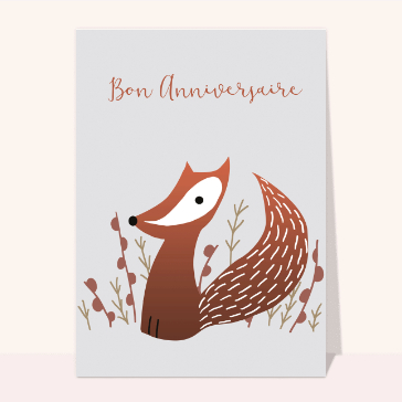Bon anniversaire et petit écureuil