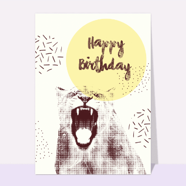 Rugissement Happy birthday