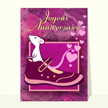 Souris joyeux anniversaire