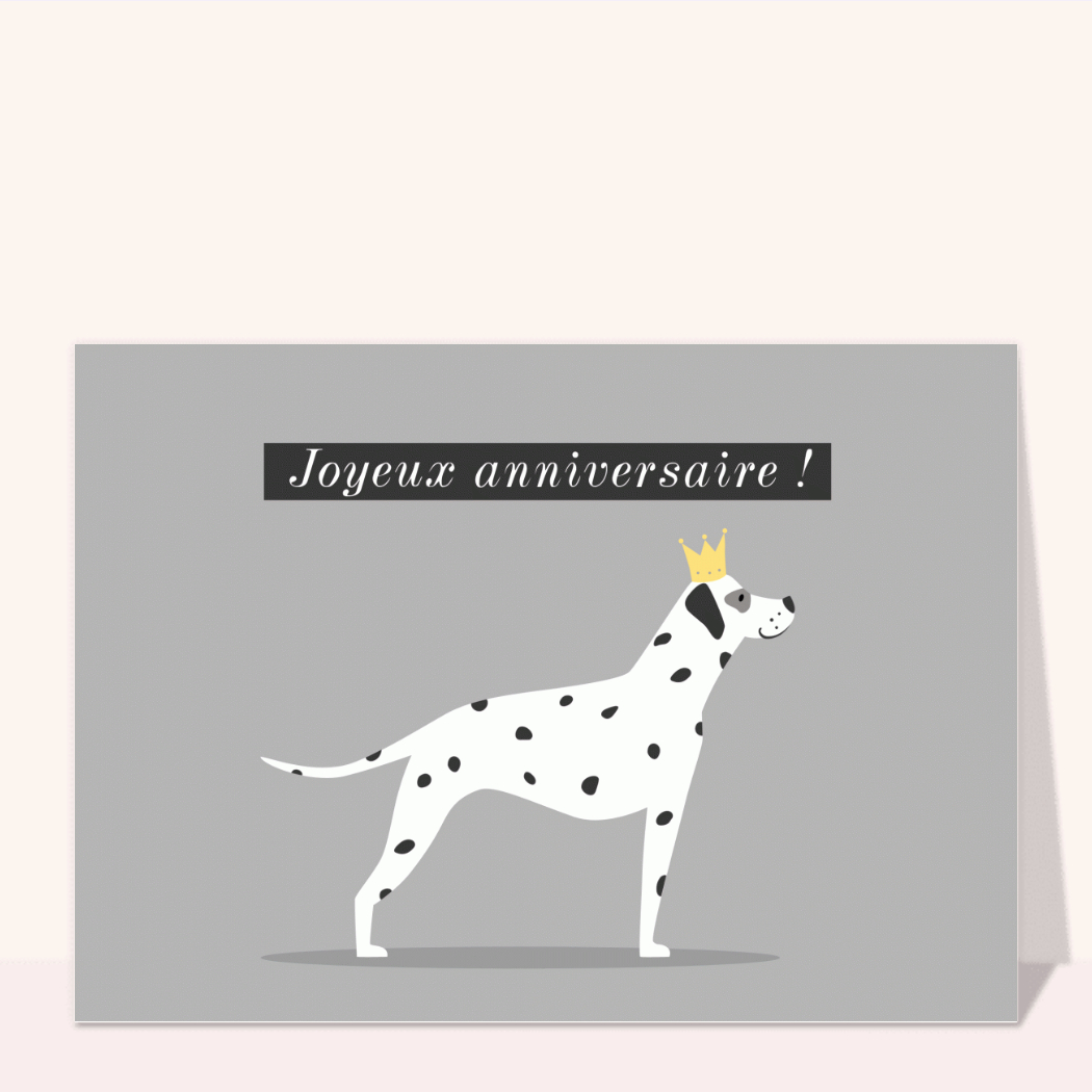 Carte D'anniversaire Humoristique De La Part Du Chien | Cartes De Chien Chiot En Fourrure
