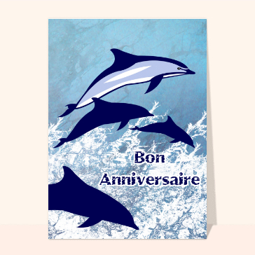 Dauphins bon anniversaire