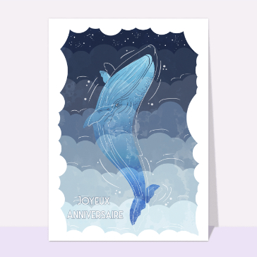 Joyeux anniversaire et baleine