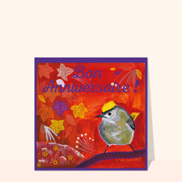 Bon anniversaire oiseau le Roitelet