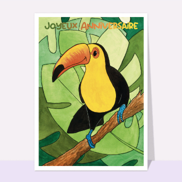 Souhaiter un anniversaire : Joyeux anniversaire Toucan