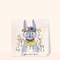 Cartes anniversaire animaux pour votre texte