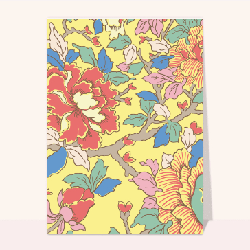 Tapisserie de fleurs pour un anniversaire