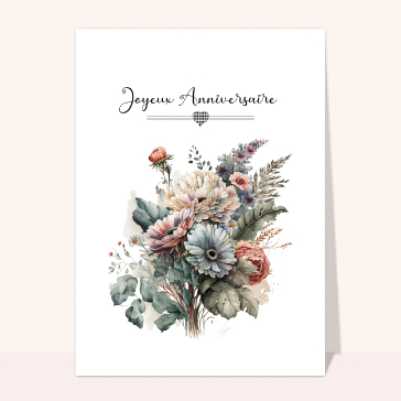 Bouquet joyeux anniversaire