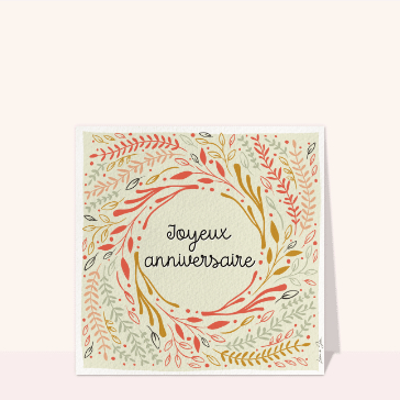 Joyeux anniversaire printanier