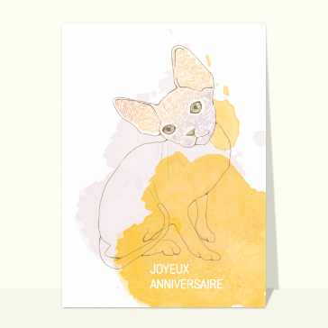 Joyeux anniversaire yeux de chat