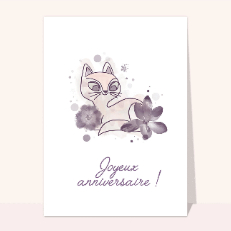 Carte Anniversaire Chat Des 0 99 Envoi Rapide Avec La Carterie Merci Facteur 41 Cartes Anniversaire Chat Exclusives