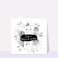 Cartes anniversaire chat pour votre texte