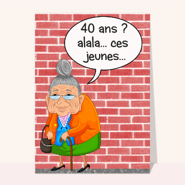 Ces jeunes de 40 ans