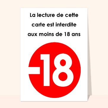 Interdit aux moins de 18 ans