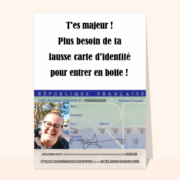 Fausse carte d'identité pour 18 ans