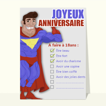 A faire à 18 ans