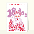 Cartes anniversaire 18 ans pour votre texte