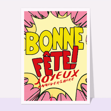 Bonne fête Joyeux anniversaire rouge