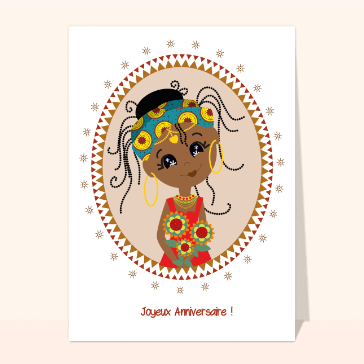 Joyeux anniversaire princesse africaine