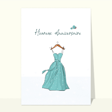 Joyeux anniversaire jolie robe d`été