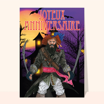 Anniversaire et pirate terrifiant