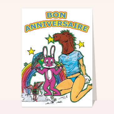 Anniversaire carte délirante