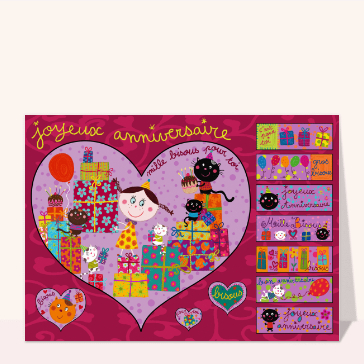Mille bisous d`anniversaire
