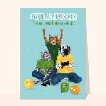 Cartes anniversaire Ados pour votre texte