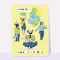 Cartes anniversaire Ados pour votre texte