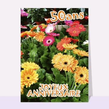 50 ans de fleurs jaunes