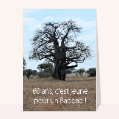 Cartes anniversaire 60 ans pour votre texte