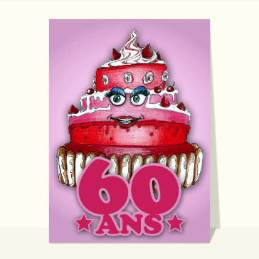 Gâteau femme 60 ans