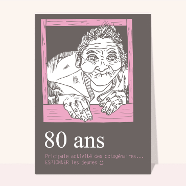 La principale activité des octogénaires