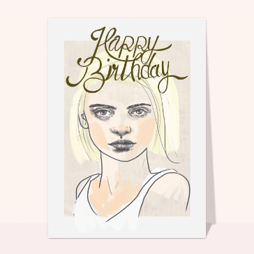 Anniversaire jeune fille blonde