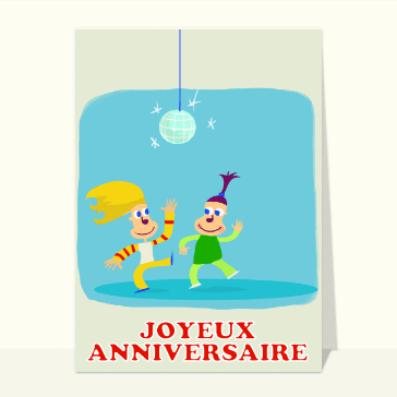 Carte anniversaire enfant : Fiesta Joyeux anniversaire