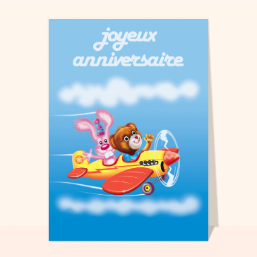 Joyeux anniversaire dans un petit avion