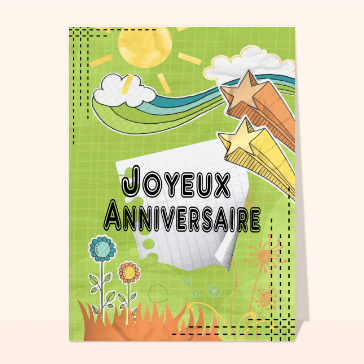 Dessin joyeux anniversaire