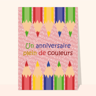 Un anniversaire plein de couleurs